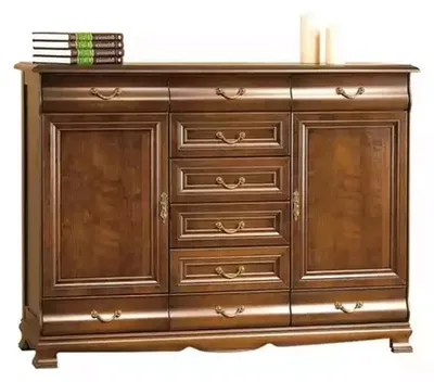 Produktbild von Kommode Echtholz Schrank Eiche Holz Kommoden Sideboard Sideboards