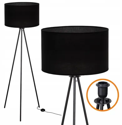 Produktbild von Cerlux Trigni Stehleuchte Schwarz Tripod 136 cm