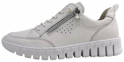 Image de Chaussures de randonnée pour femmes Waldläufer Birdy, lacets, couleur blanche, style décontracté