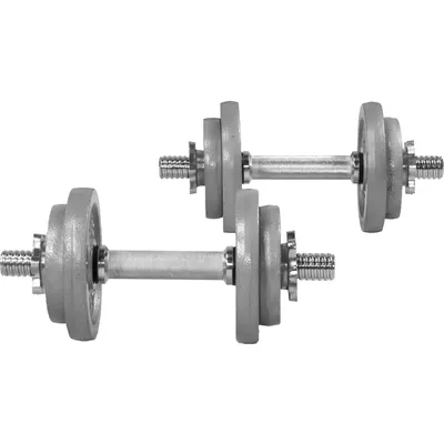 Produktbild von Gorilla Sports 100063-00002-0025, Verstellbare Kurzhantel, Eisenguss, 20,5 kg