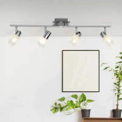 Produktbild von LED Spotrohr, 17 x 79 cm, E14, 4 W, 400 lm, schwenkbar, Metall/Glas