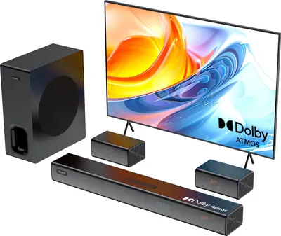 Immagine prodotto di Hiwill A51 PRO Dolby Atmos Soundbar - 2 speaker surround inclusi Con Subwoofer 6.5" - Nero