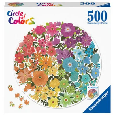 Produktbild von Ravensburger Puzzle 17167 Circle of Colors - Flowers 500 Teile Puzzle