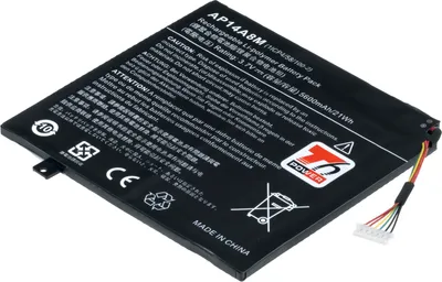 Produktbild von T6 Power Akku für Acer Laptop, Teilenummer AP14A4M, Li-Poly, 3,7 V, 5600 mAh (21 Wh), schwarz