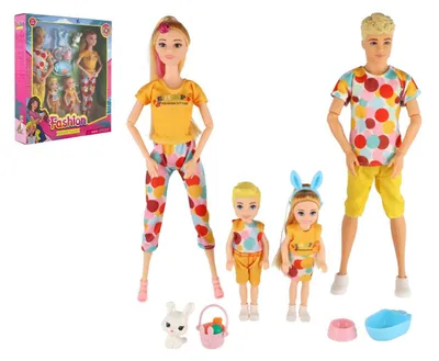Image de Poupée Panenka de 30 cm avec un enfant, lot de 2 – famille en plastique avec accessoires, dans une boîte de 29x30x6 cm