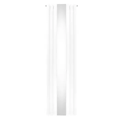 Obrázek produktu pro Oválný trubkový radiátor se zrcadlem - 1800 mm x 500 mm - bílý