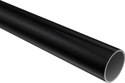 Produktbild von Interdeco Rundrohr / Metallrohr für Gardinenstangen 20 mm Ø Schwarz, 180 cm