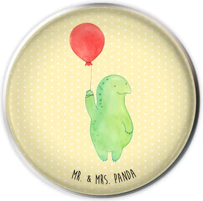 Produktbild von Mr. & Mrs. Panda waschtischstöpsel Schildkröte Luftballon - Gelb Pastell - Geschenk, Ballon, Abfluss-Stopfen, Motivationsspruch, Jahrmarkt, Motivation, Schildkröten