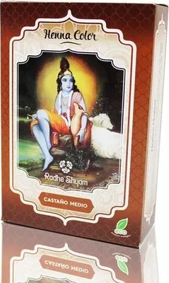 Zdjęcie produktu dla Półtrwała henna koloryzująca Radhe Shyam Medium Chestnut (100 g)