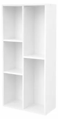 Produktbild von Hoppa! | Bücherregal | Würfelregal | Kinderregal | freistehendes Regal | 7 Fächer | 50 x 24 x 106 cm | Weiß