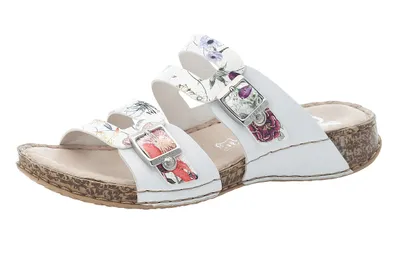 Produktbild von Rieker Damen Pantoletten Clogs 61195-90, Größe:42 EU, Farbe:Mehrfarbig