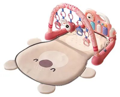 Produktbild von Eco Toys Niedlicher Bär Rosa Multifunktionale Spieldecke mit Spielbogen