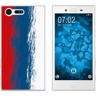 Produktbild von PhoneNatic Case kompatibel mit Sony Xperia X Compact Silikon-Hülle WM Russland M9