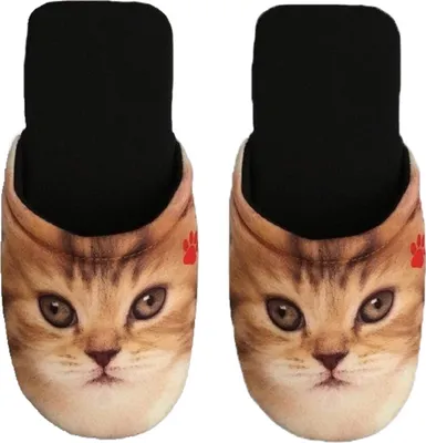 Produktbild von Betz Hausschuhe Pantoffel Pantolette Slipper für Sie und Ihn Katze Jersey Gr. M / L Größe - L