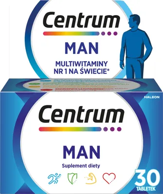 Produktbild von Centrum MAN Vitamin- und Mineralstoffset für Männer 30 Tabletten