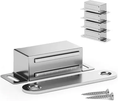 Obrázok produktu pre Oceľové magnety – sada 4 ks – ideálne na dvere a skrine – maximálna nosnosť 6 kg