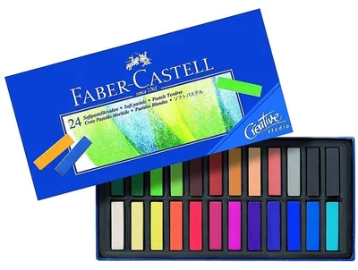 Image de FABER-CASTELL Pastels doux Mini étui carton 24 pièces 5 pcs