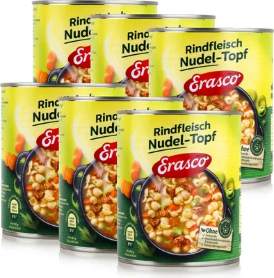 Produktbild von Erasco Rindfleisch Nudel-Topf 800g Fertigessen (6er Pack)