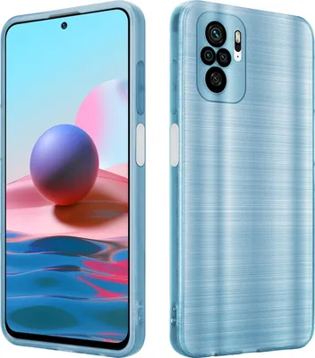 Produktbild von Cadorabo Hülle für Xiaomi RedMi NOTE 10 4G / RedMi NOTE 10S Schutz Hülle in Türkis Handyhülle TPU Silikon Etui Case
