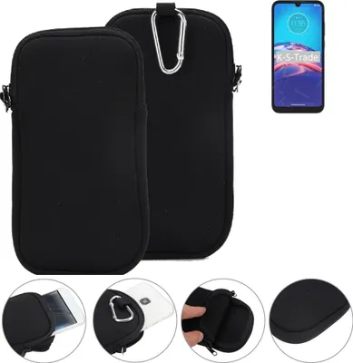 Produktbild von K-S-Trade Neopren-Hülle Handyhülle kompatibel mit Motorola Moto E6i Schutzhülle Neoprenhülle Sleeve Schutz-Hülle Gürtel Tasche Case Holster