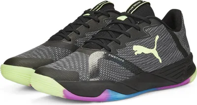 Produktbild von PUMA Accelerate Turbo Nitro II Handballschuhe Unisex puma black/fizzy light/ocean dive/festival fuchsia 43