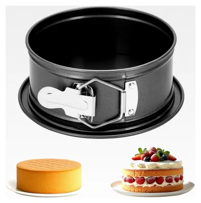 Produktbild von Runde Springform mit herausnehmbarem Boden, Antihaft-Backform für Käsekuchen, Grau, 15×6,5 cm