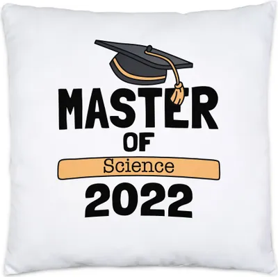 Produktbild von Master of Science 2022 Kissen inkl. Füllung Studium Absolvent Abschluss Geschenk Masterabschluss Uni