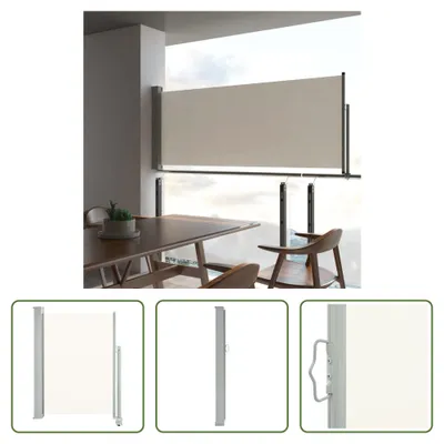 Image de The Living Store Store latéral extensible 100 x 300 cm Crème