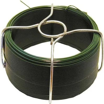 Image de Fil Acier Plastifié Vert Acier Revêtu Vert 30m - Chapuis