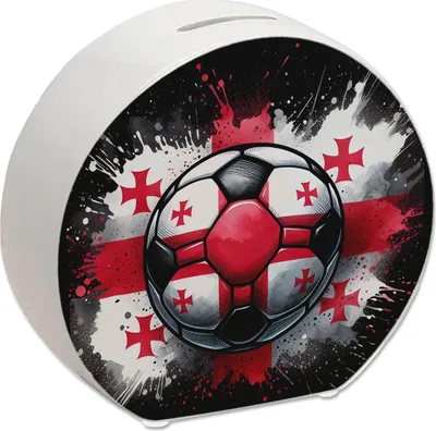 Produktbild von Fußball Georgien Flagge Spardose