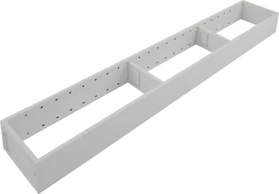 Produktbild von Blum AmbiaLine Schubkastenrahmen schmal mit Trenner 600x100x50mm, seidenweiß