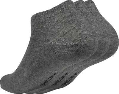 Produktbild von Sneaker Socken Herren Damen Socken Baumwolle, 3 Paar, Grau 35-38