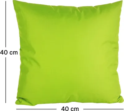 Produktbild von JACK 40x40cm Outdoor Lounge Kissen Dekokissen inkl. XXL-Füllung Wasserabweisend Sitzkissen Garten Stuhl Lotus Effekt, Farbe:Grün
