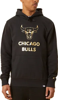 Produktbild von New Era Fleece Hoody - METALIC Chicago Bulls schwarz - L