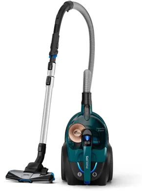 Produktbild von Philips PowerPro Expert Beutelloser Staubsauger, Turbobürste, 99.9 % Staubaufnahme, 900 W, Türkis (FC9744/09)