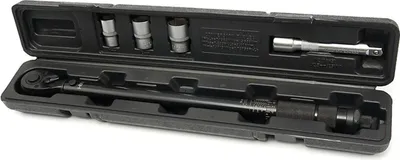 Immagine prodotto di Set chiave dinamometrica 1/2", 28-210 Nm con bussole a impatto 1/2" 17 mm, 19 mm, 21 mm, e prolunga da 1/2'', 5 pezzi Hbm Machines Olanda