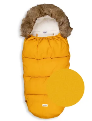 Produktbild von Wachsendes Winter-Fußsäcke mit Fell und verstellbarer Länge - Senfringe