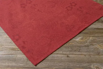 Produktbild von Tischdecke EDDA Jacquard Motiv Rot, Leinen & Baumwolle, in 100x100 cm