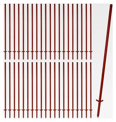 Produktbild von Set Winkelstahlpfähle 165 cm, 3 mm, 40 Stück