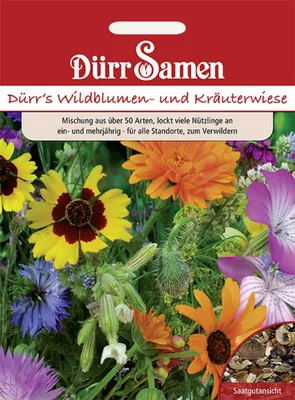 Produktbild von Dürr-Samen - Blumen- und Kräuterwiese  50 Arten ein- und mehrjährige - Saatgut - 1050