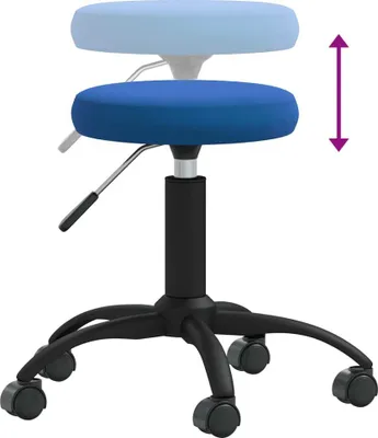 Produktbild von Massagehocker Samt Blau