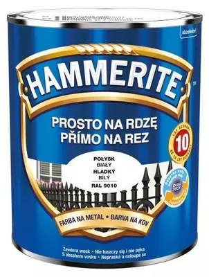 Zdjęcie produktu dla Hammerite Emalia Błyszcząca Biała 0,7l
