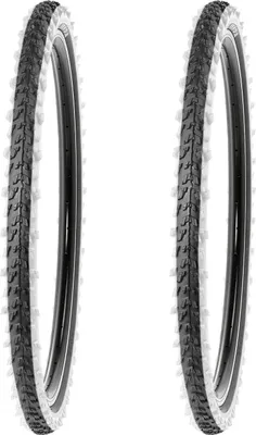 Produktbild von 2x 26 Zoll Reifen Kenda 26x1.95 Zoll 50-559 mit Weisswand
