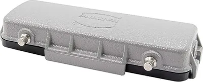 Produktbild von HARTING Schutzkappe 24B Metall für 2 Bügel am Oberteil Verliersicherung mit großer Schlaufe Temperaturbereich -40°C bis