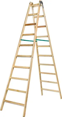 Immagine prodotto di Scala In Legno Braket Premium 2X10 Pioli 299Cm