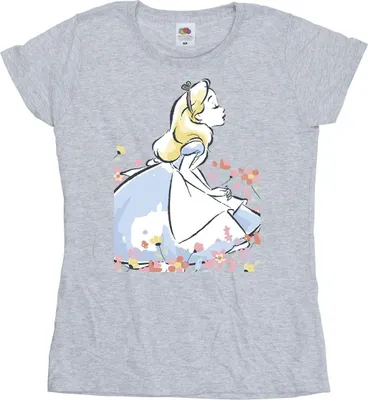 Produktbild von Disney - "Alice in Wonderland" T-Shirt für Damen BI7084 (XXL) (Grau)