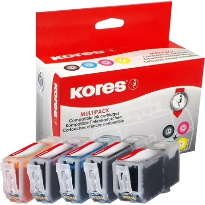 Produktbild von Kores G1513KIT, Foto schwarz, Foto zyan, Foto magenta, Fotogelb, Multipack