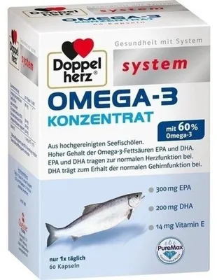 Productafbeelding van Doppelherz System Omega-3 Concentraat, 60 capsules