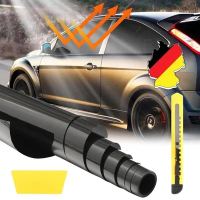 Produktbild von Tönungsfolie Scheibenfolie Sonnenschutzfolie Ultra Schwarz 5% 75x300cm DHL