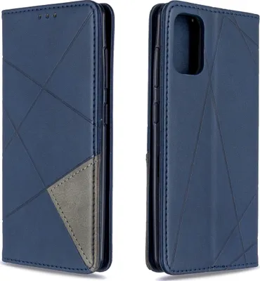 Produktbild von Mobigear Rhombus Slim  Samsung Galaxy A41 Hülle Klapphülle - Blau